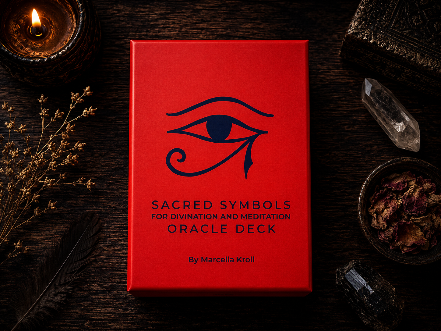 Sacred Symbols Oracle Deck for Divination and Meditation by Marcella Kroll